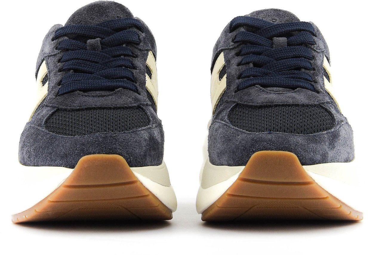 HOGAN Maxi Active Dark Blue Suede Blauw
