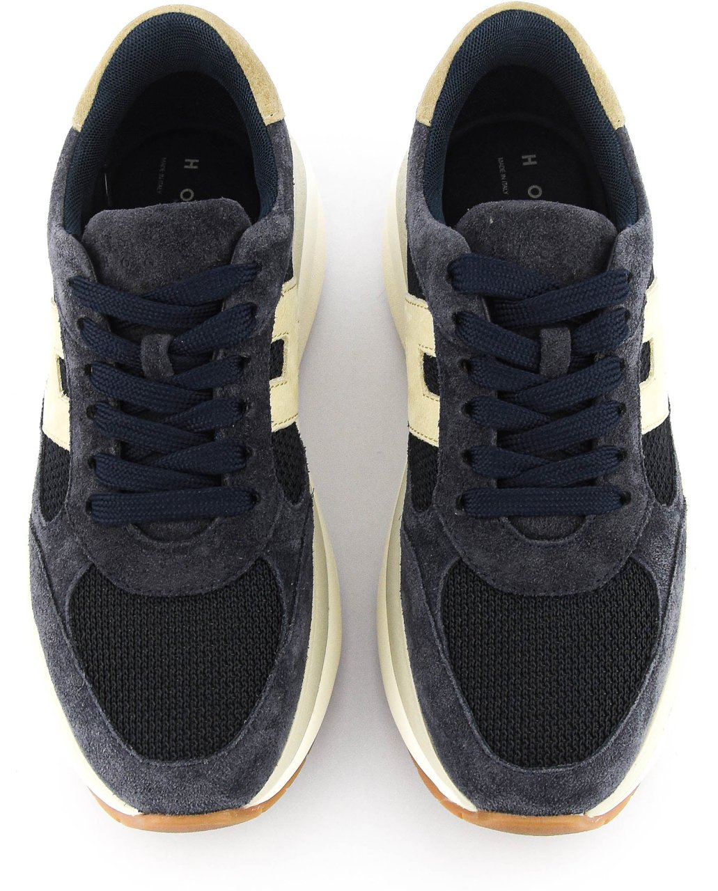 HOGAN Maxi Active Dark Blue Suede Blauw