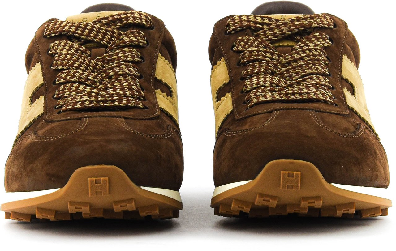 HOGAN Athletic Sneaker Brown Suede Bruin