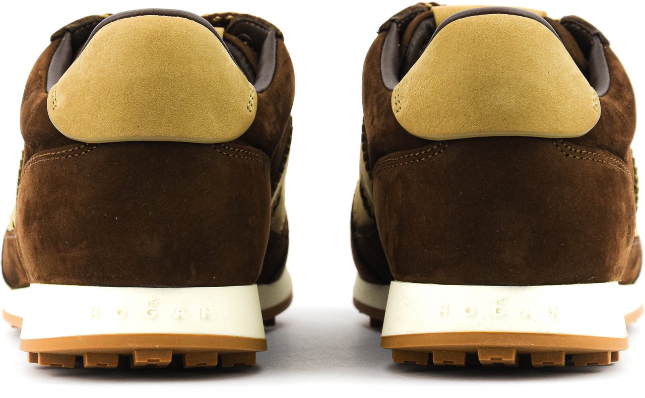 HOGAN Athletic Sneaker Brown Suede Bruin