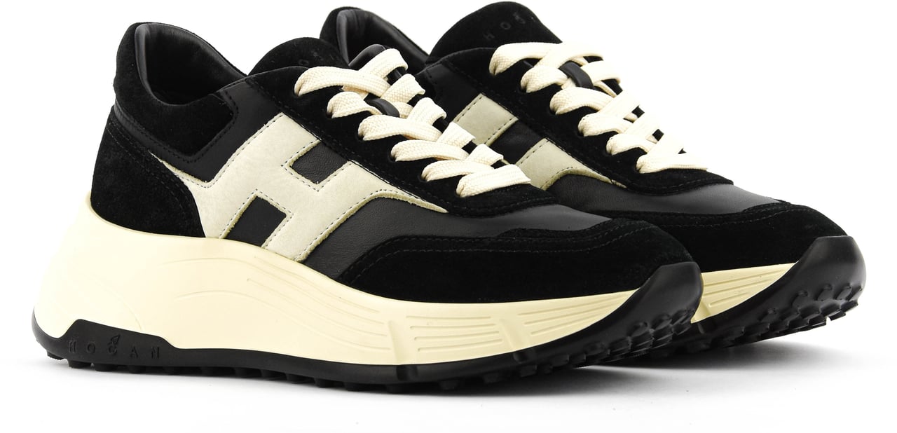 HOGAN Hi-fi Black Suede Zwart