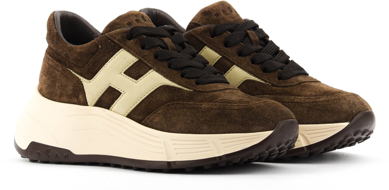 HOGAN Hi-fi Brown Suede Bruin