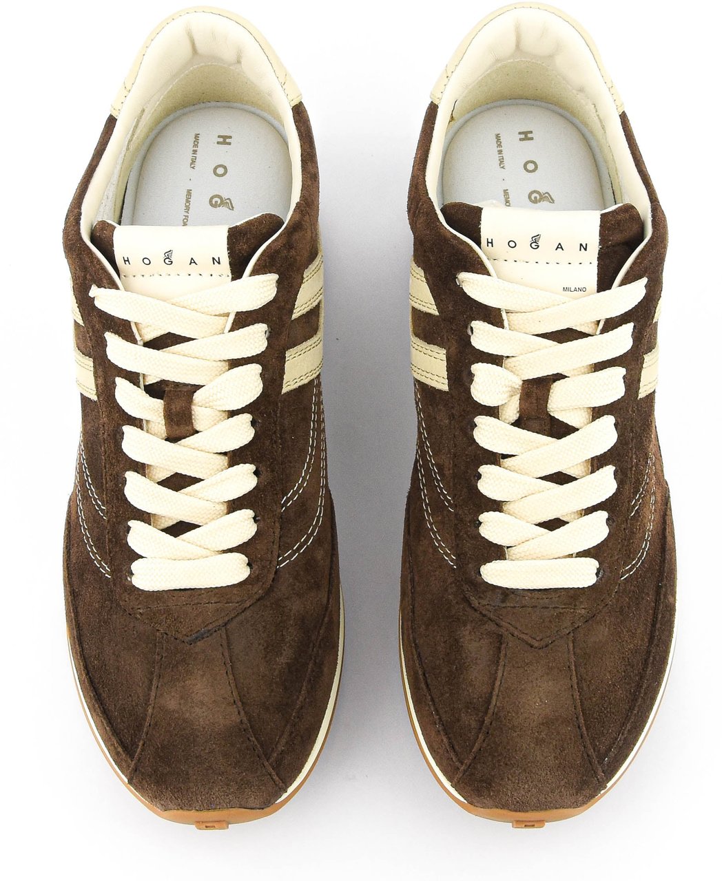 HOGAN Athletic Sneaker Brown Suede Bruin