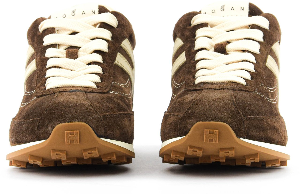 HOGAN Athletic Sneaker Brown Suede Bruin