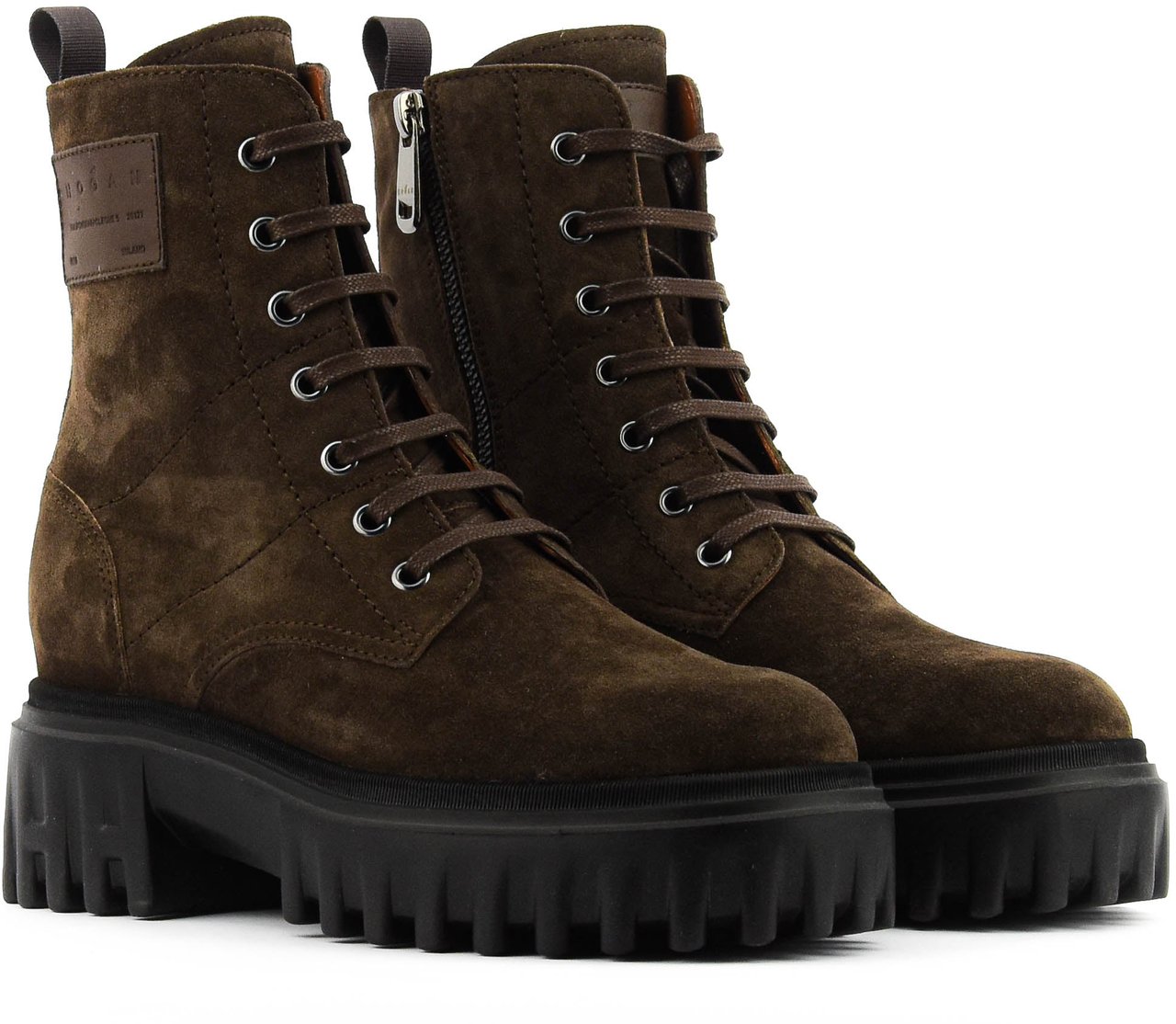 HOGAN H700 Ankle Boot Brown Suede Bruin