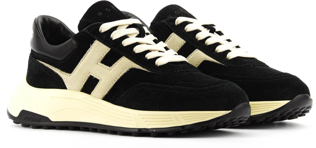 HOGAN Hyperlight Black Suede Zwart