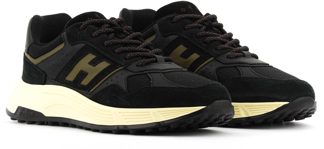 HOGAN Hyperlight Black Suede/leather Zwart