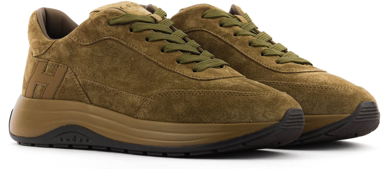 HOGAN Hi-light Brown Suede Bruin
