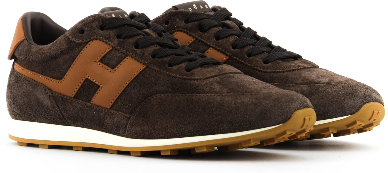 HOGAN Athletic Sneaker Brown Suede Bruin