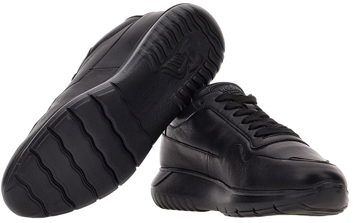 HOGAN Interactive3 Lace-Up Shoes With And High-Quality Finish Zwart