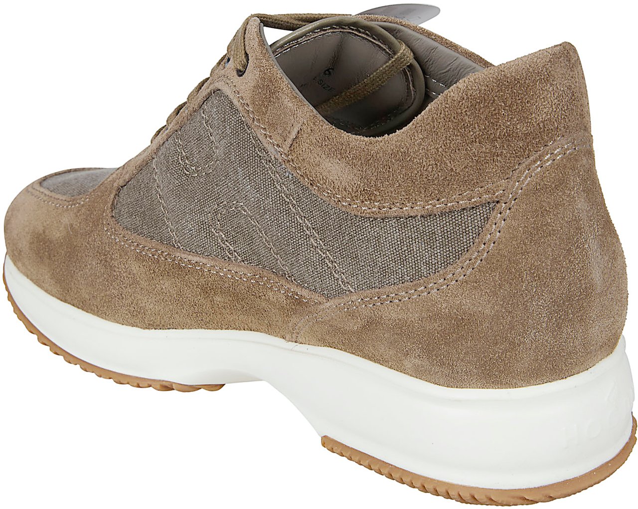 HOGAN Suede and Fabric Sneakers Bruin