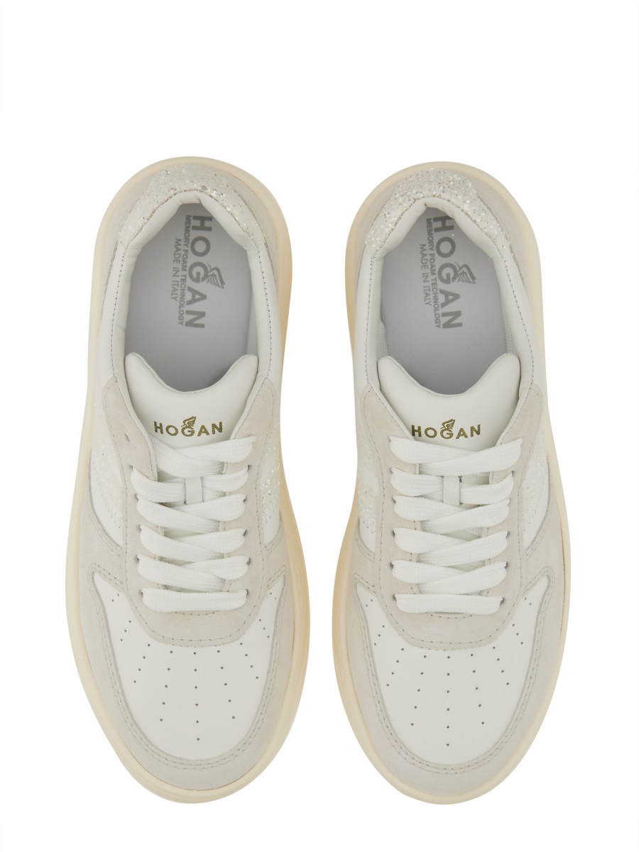 HOGAN LEATHER SNEAKER Grijs