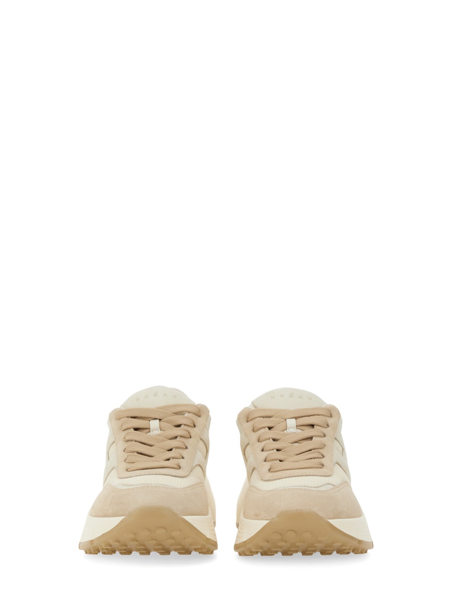HOGAN LEATHER SNEAKER Beige