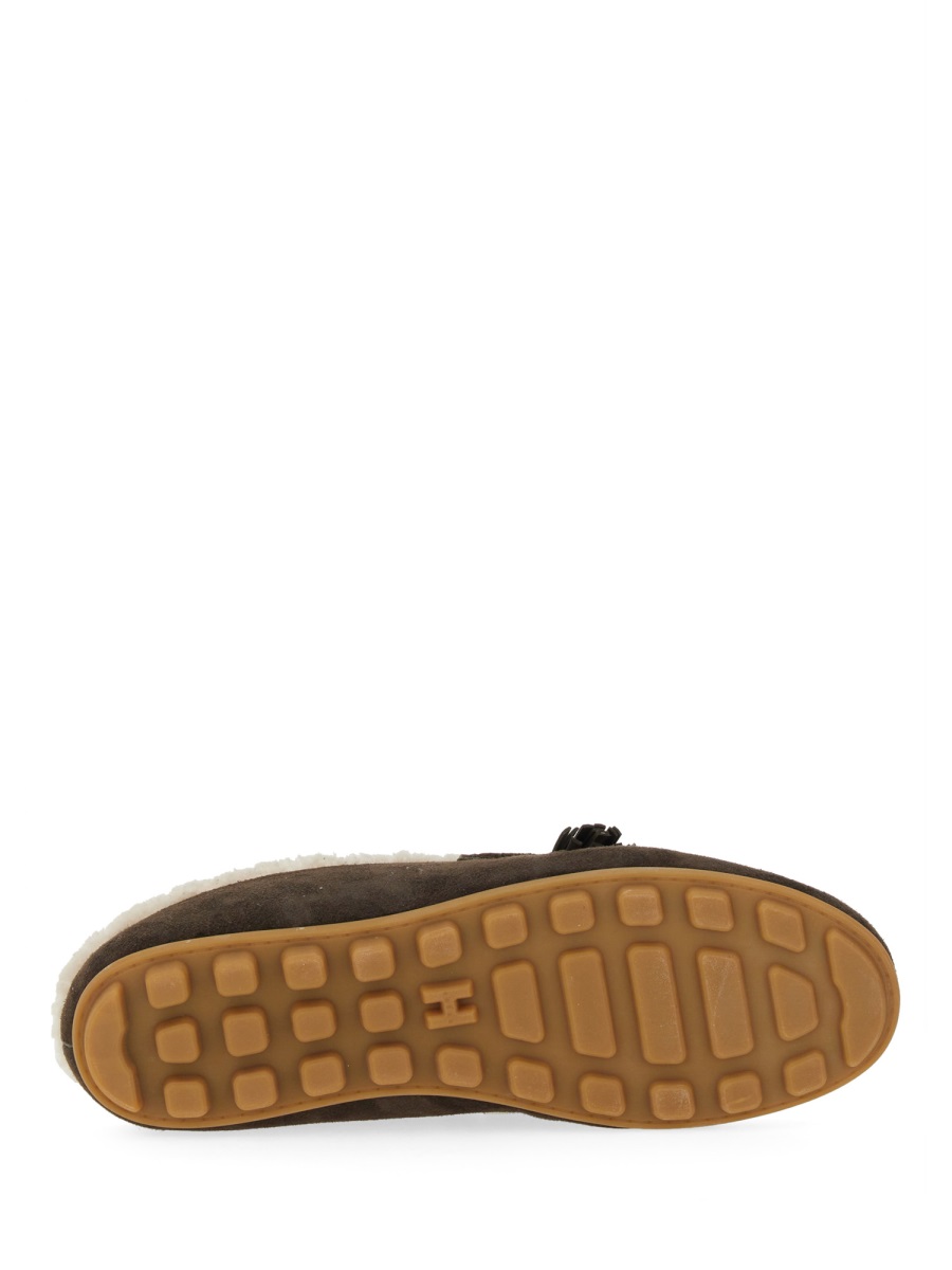 HOGAN SUEDE SLIPPER LOAFER Bruin