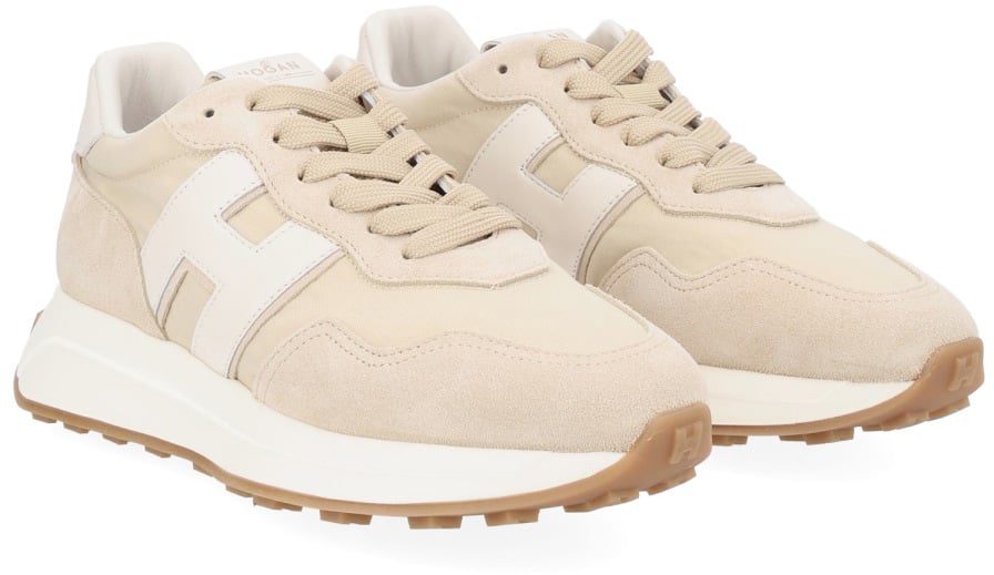 HOGAN "H641" SNEAKER WITH LOGO Beige