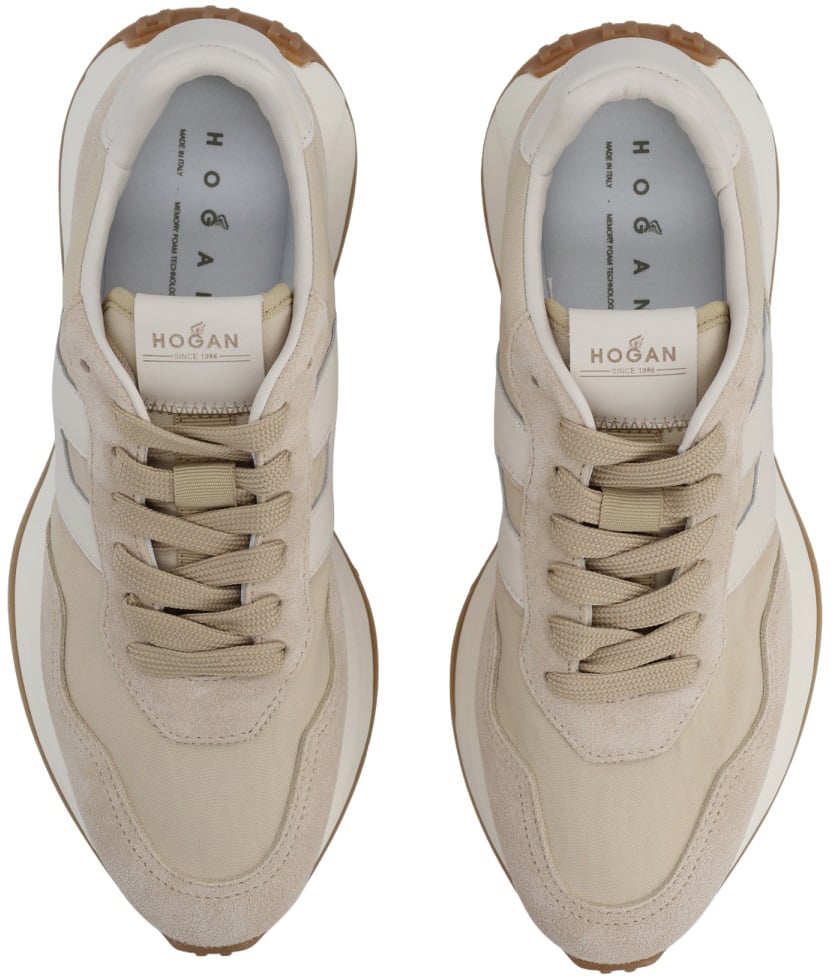 HOGAN "H641" SNEAKER WITH LOGO Beige