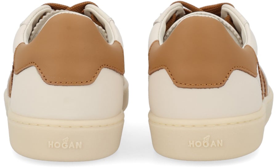 HOGAN LEATHER SNEAKER Beige