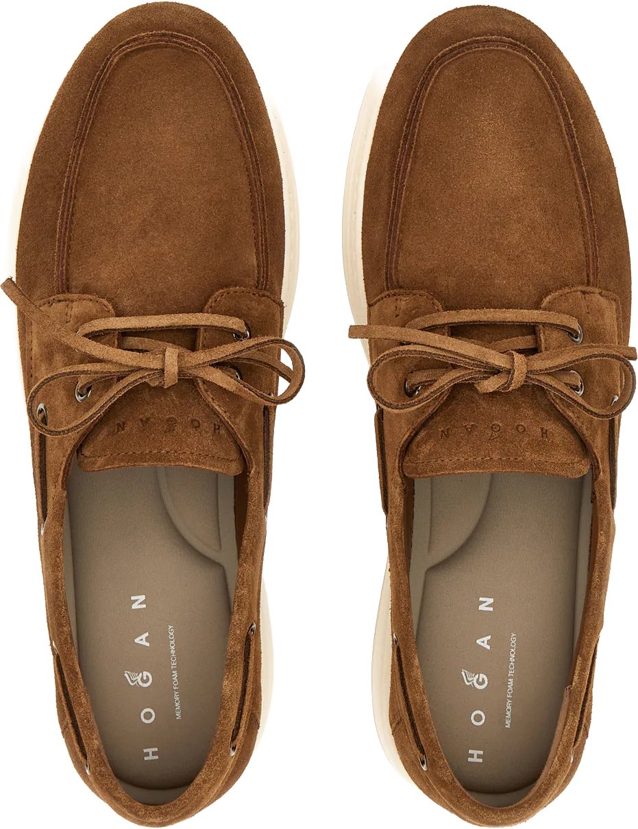 HOGAN Flat Shoes Marrone Chiaro Beige
