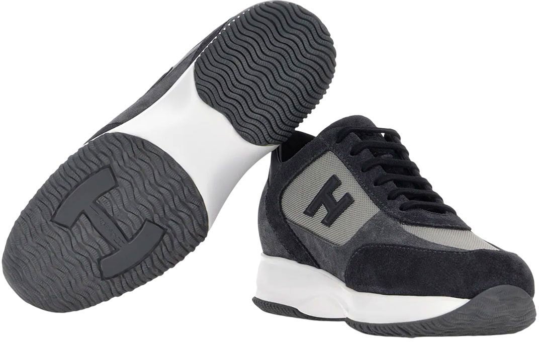 HOGAN Flat Shoes Blu Grigio Blauw