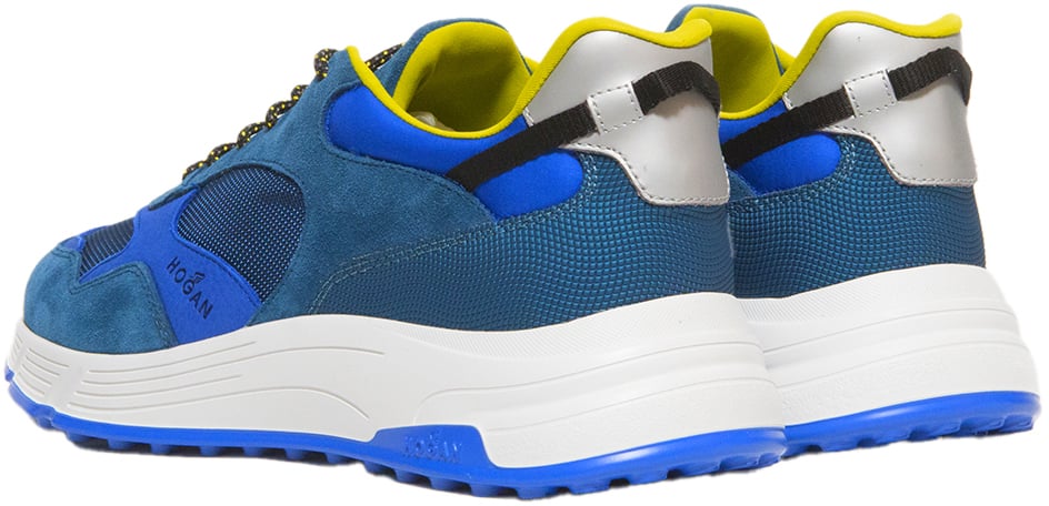 HOGAN Hogan Hyperlight uomo realizzata in suede e tessuto blu e nabuck bluette Blauw