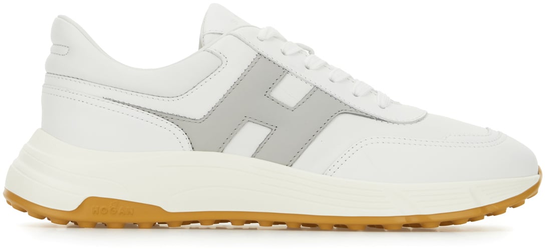 HOGAN Hogan Two-tone leather and mesh Hyperlight sneakers Divers