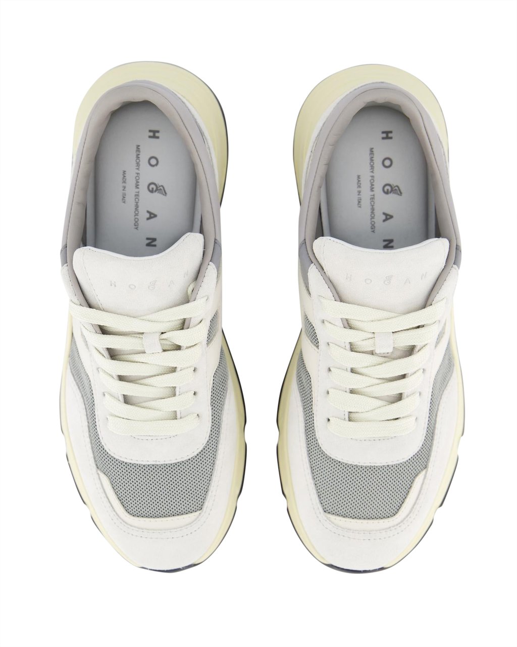 HOGAN Heren Hyperlight Sneaker Wit/Grijs Wit