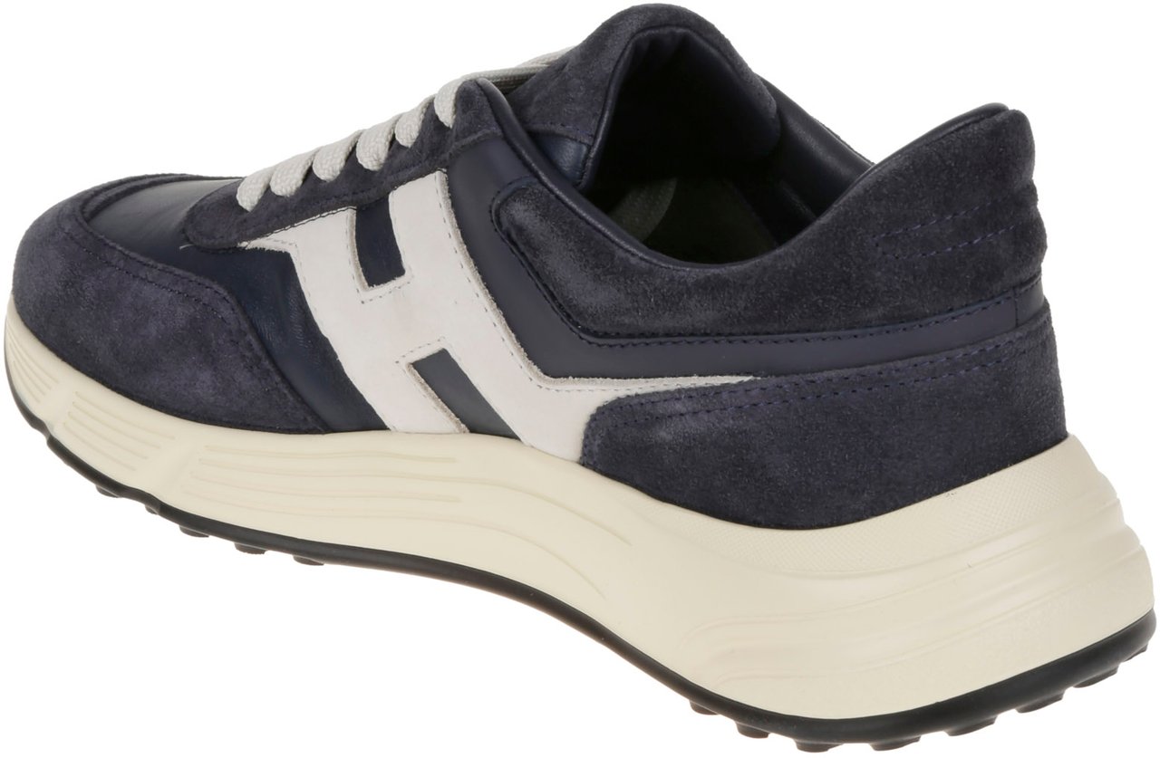 HOGAN Flat Shoes B Bianco/Blu Navy