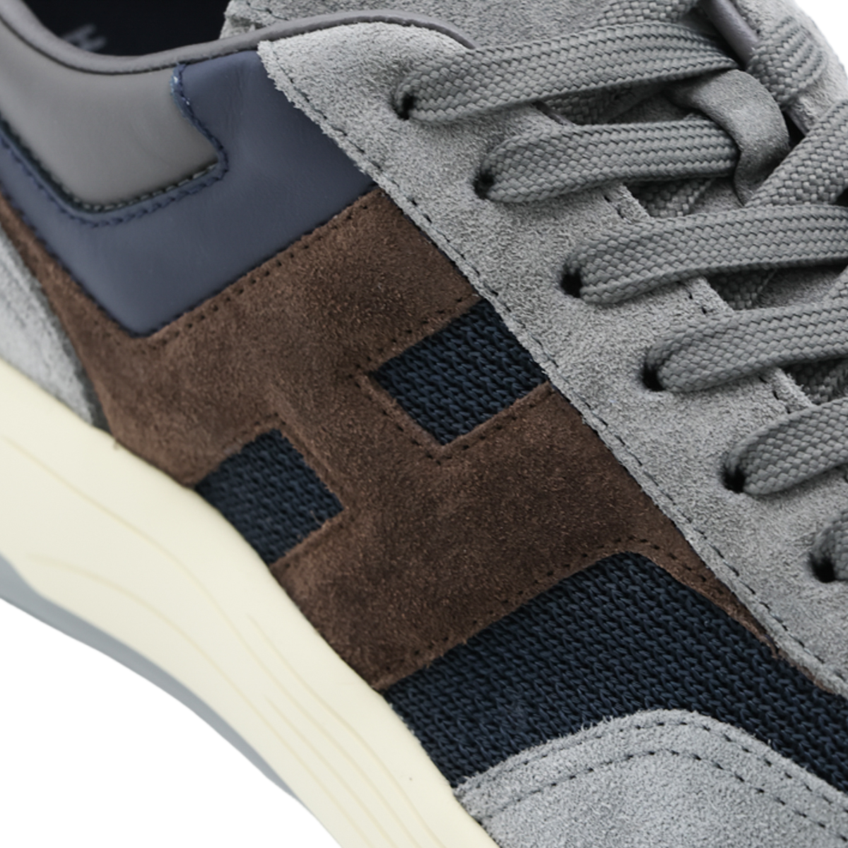 HOGAN Layered Panel Design Hogan Sneakers With Memory Foam Insole Grijs