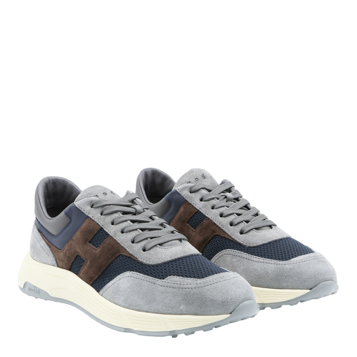 HOGAN Layered Panel Design Hogan Sneakers With Memory Foam Insole Grijs