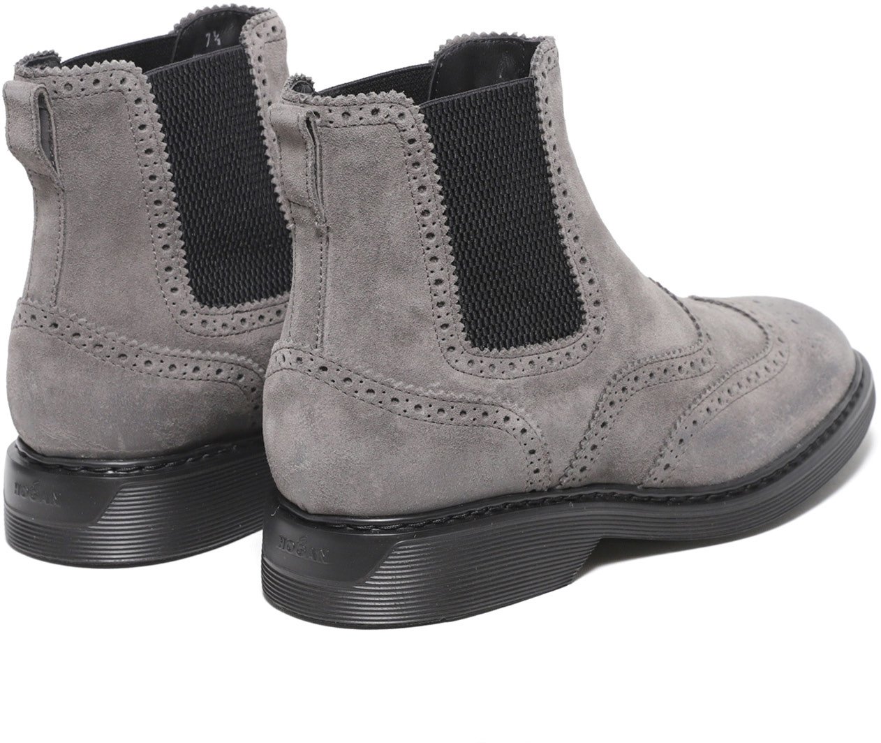 HOGAN Stivaletto Hogan con elastici in suede grigio Grijs