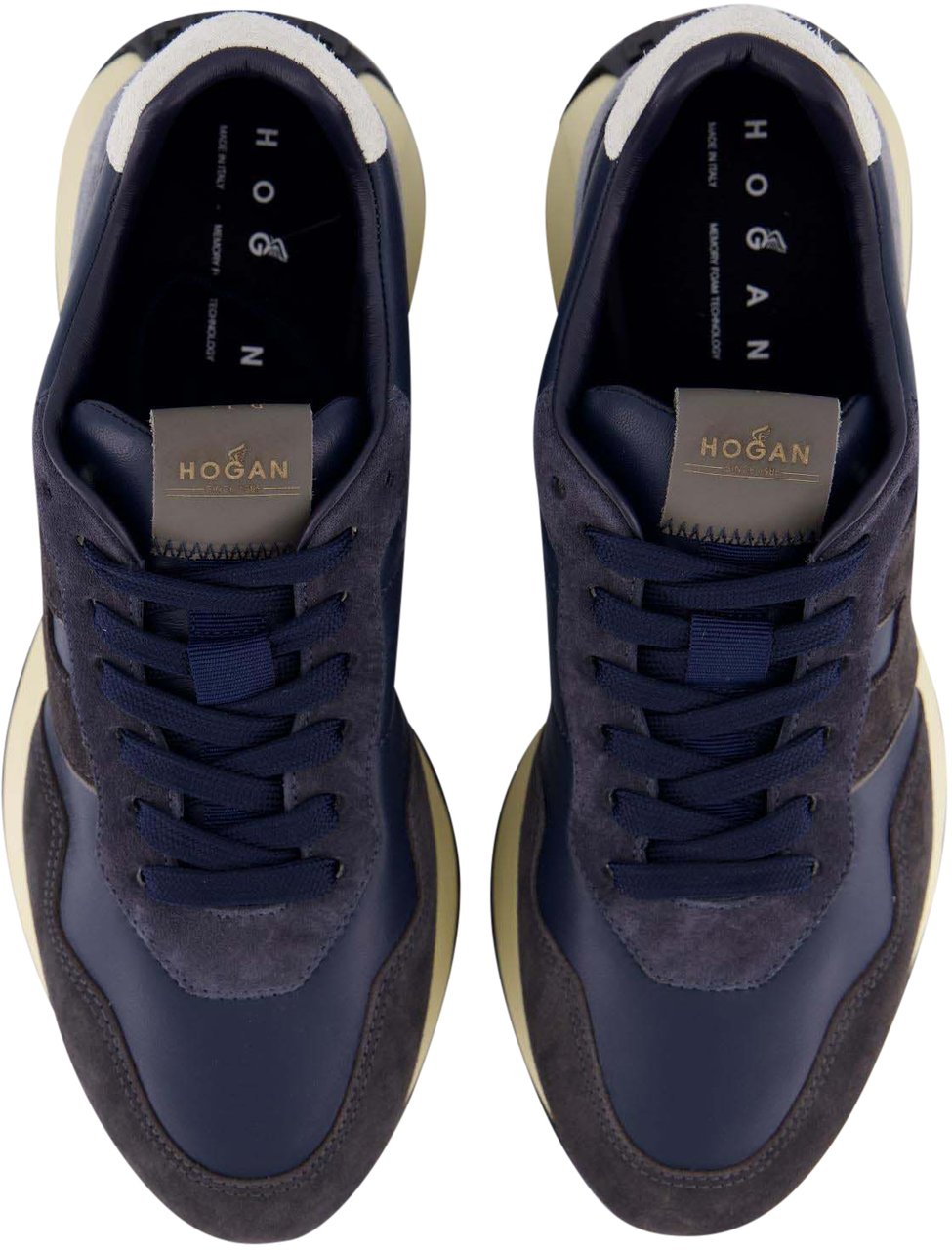 HOGAN Heren H601 Sneaker Blauw Blauw