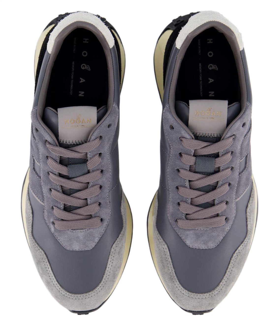 HOGAN Heren H601 Sneaker Grijs Grijs