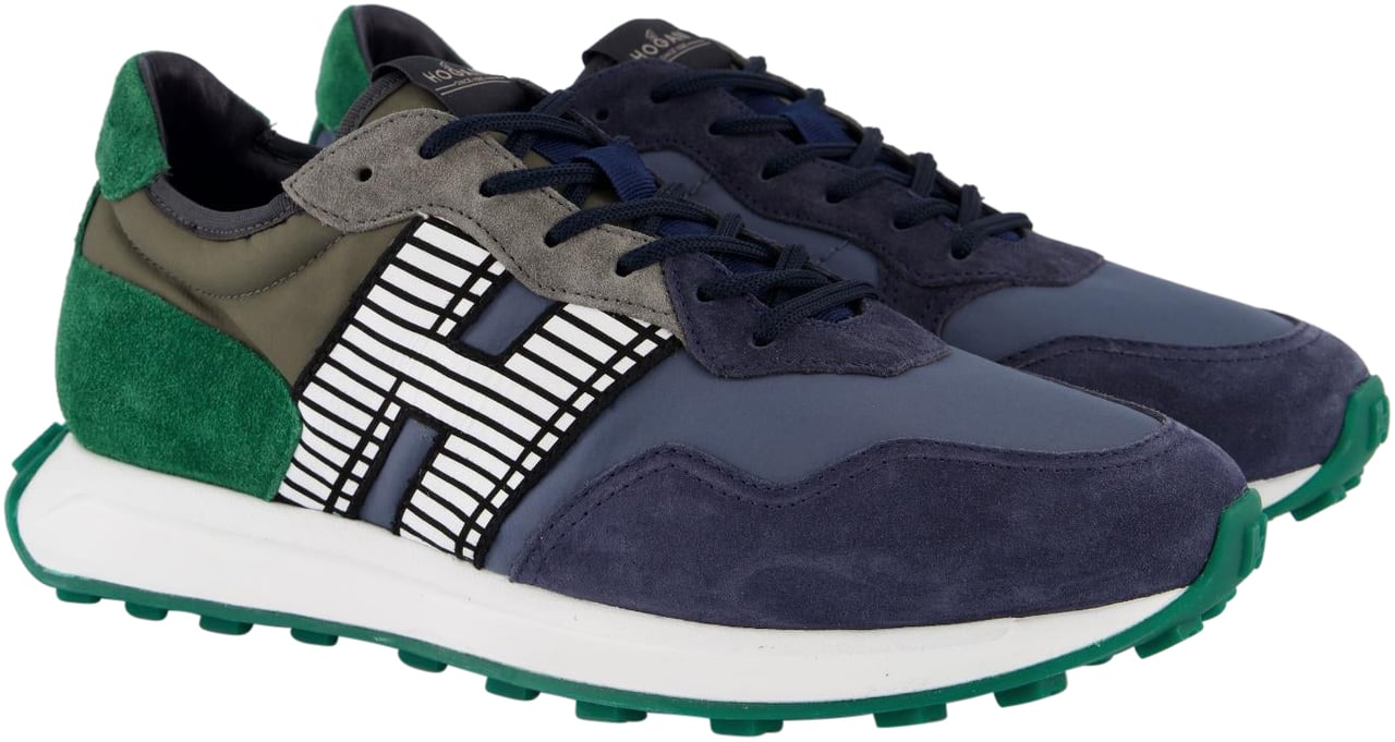 HOGAN Heren H601 Sneaker Blauw Blauw