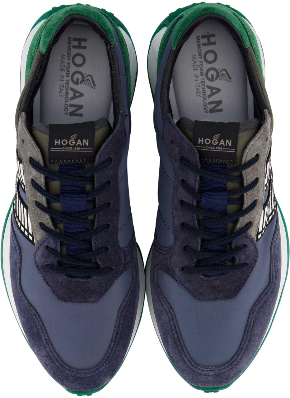 HOGAN Heren H601 Sneaker Blauw Blauw