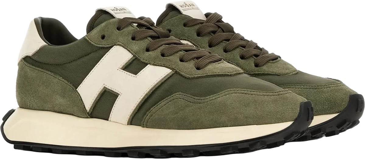 HOGAN Heren H601 Allacciata H Patch Groen