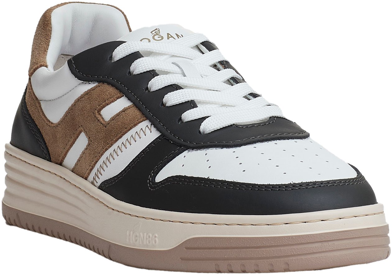 HOGAN Basket Pelle Blu Bianco Beige Blauw