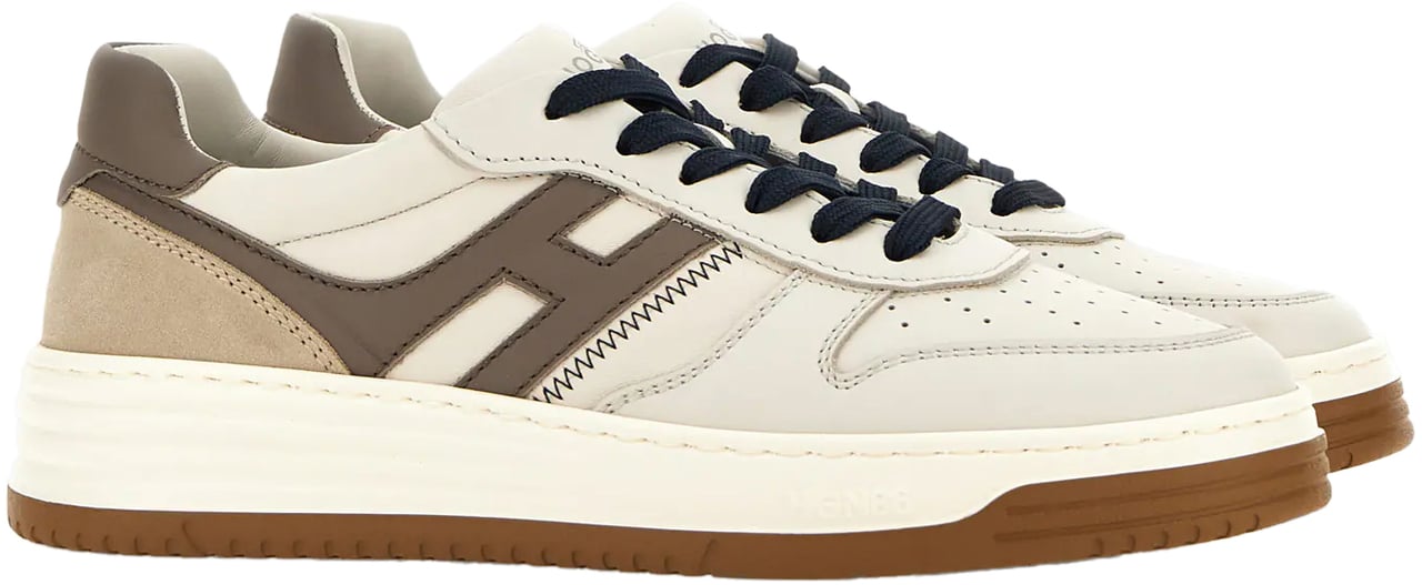 HOGAN Flat Shoes Avorio Tortora Beige