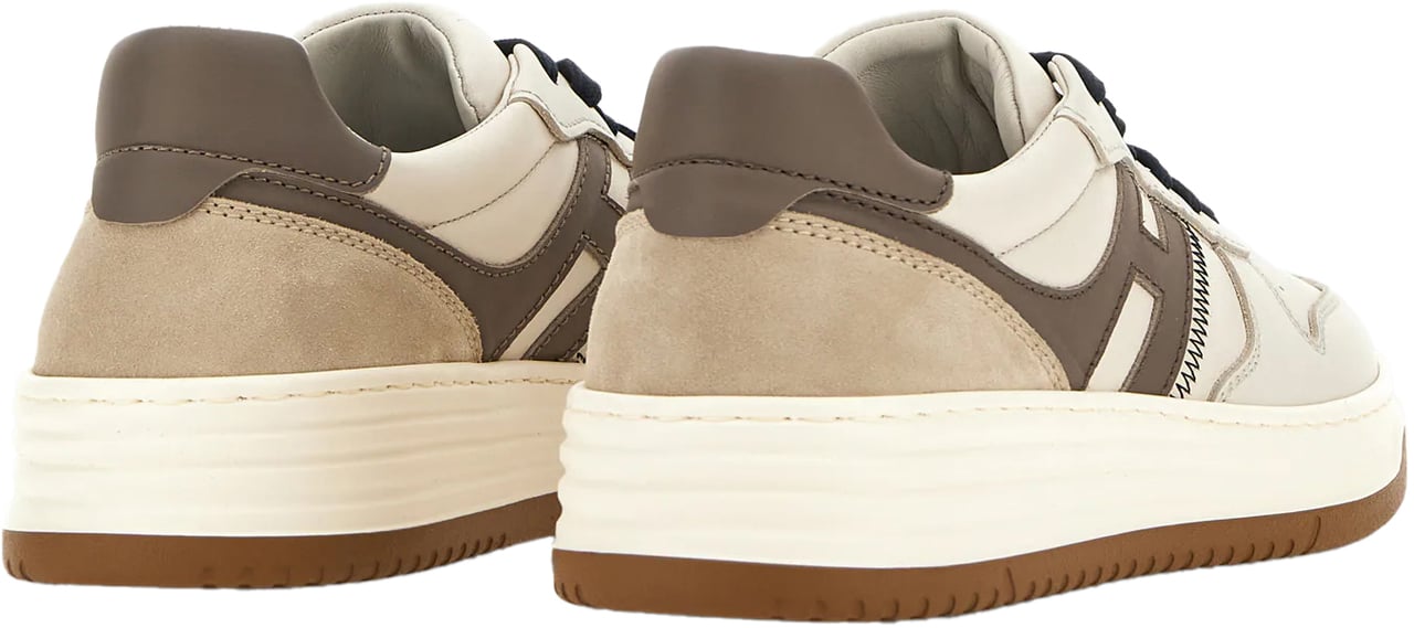 HOGAN Flat Shoes Avorio Tortora Beige