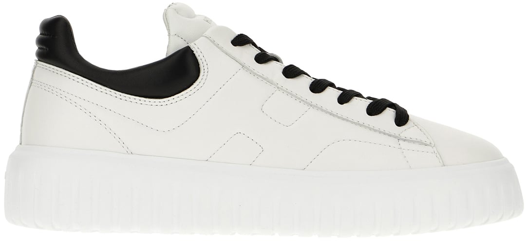 HOGAN HOGAN White nappa leather H-Stripes sneakers Wit