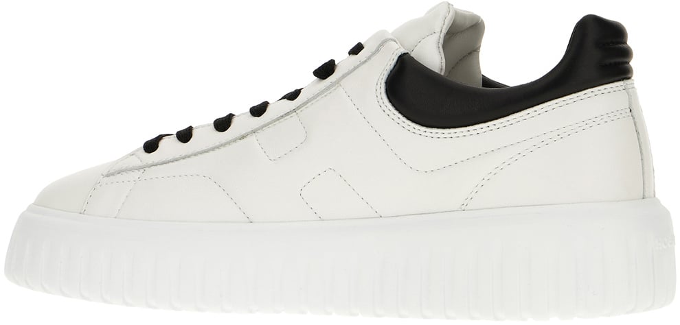 HOGAN HOGAN White nappa leather H-Stripes sneakers Wit