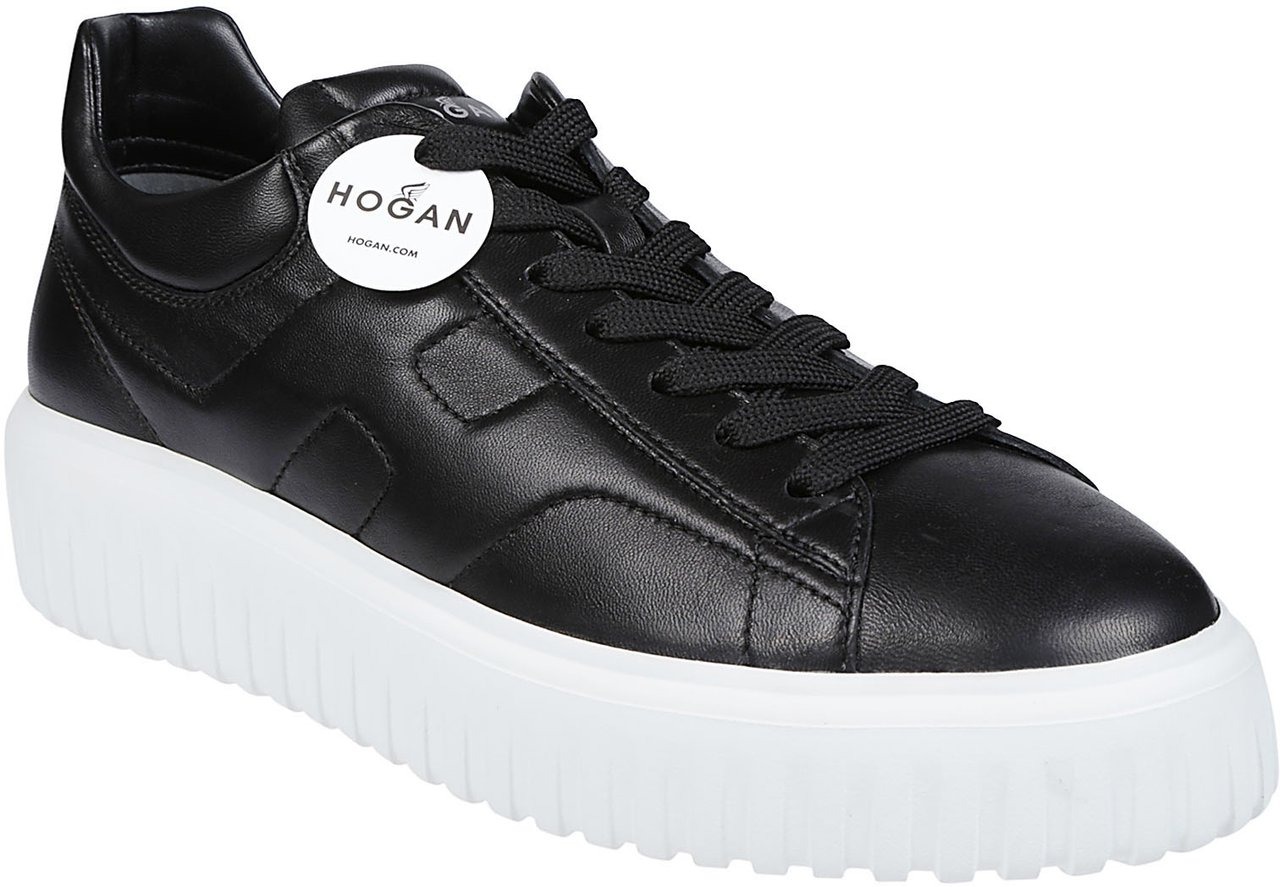 HOGAN H-stripes Sneakers Black Zwart