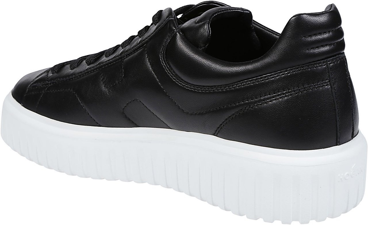 HOGAN H-stripes Sneakers Black Zwart