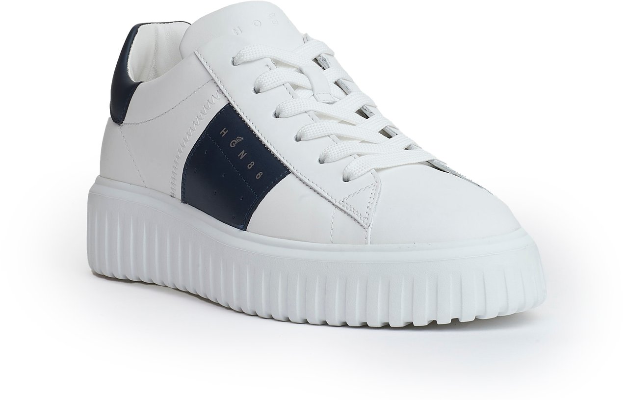 HOGAN H Stripes Bianca E Blu Wit