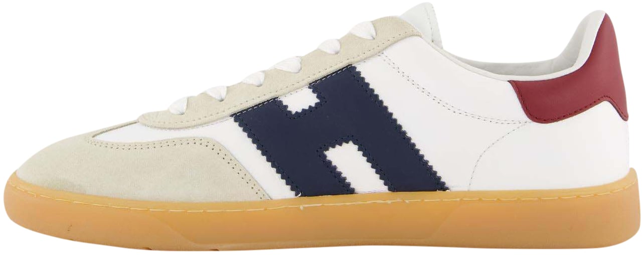 HOGAN Heren Cool Sneaker Wit/Blauw/Rood Wit