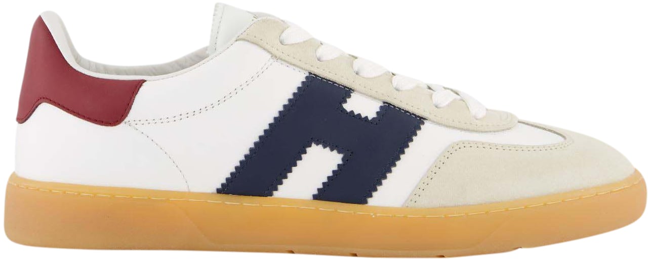 HOGAN Heren Cool Sneaker Wit/Blauw/Rood Wit