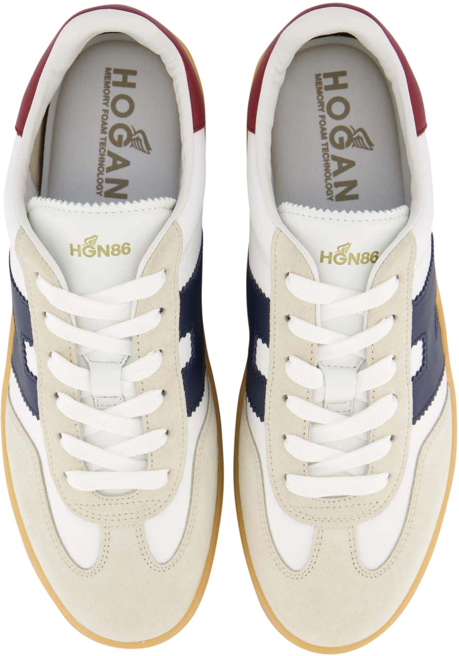 HOGAN Heren Cool Sneaker Wit/Blauw/Rood Wit