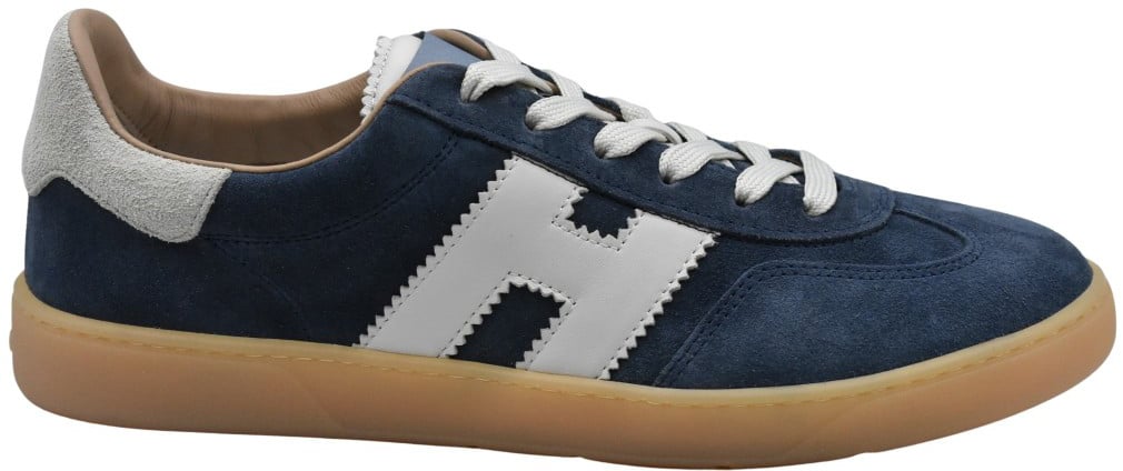 HOGAN Blue Sneakers With Contrasting Laces Blauw