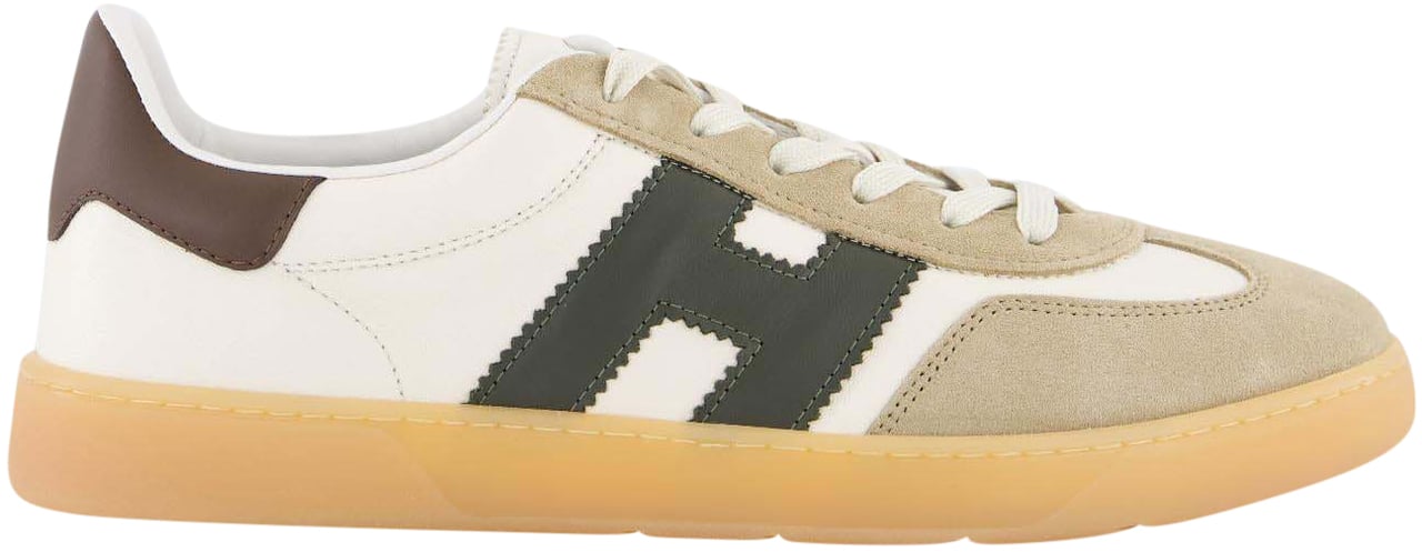 HOGAN Heren Cool Sneaker Wit/Beige Wit