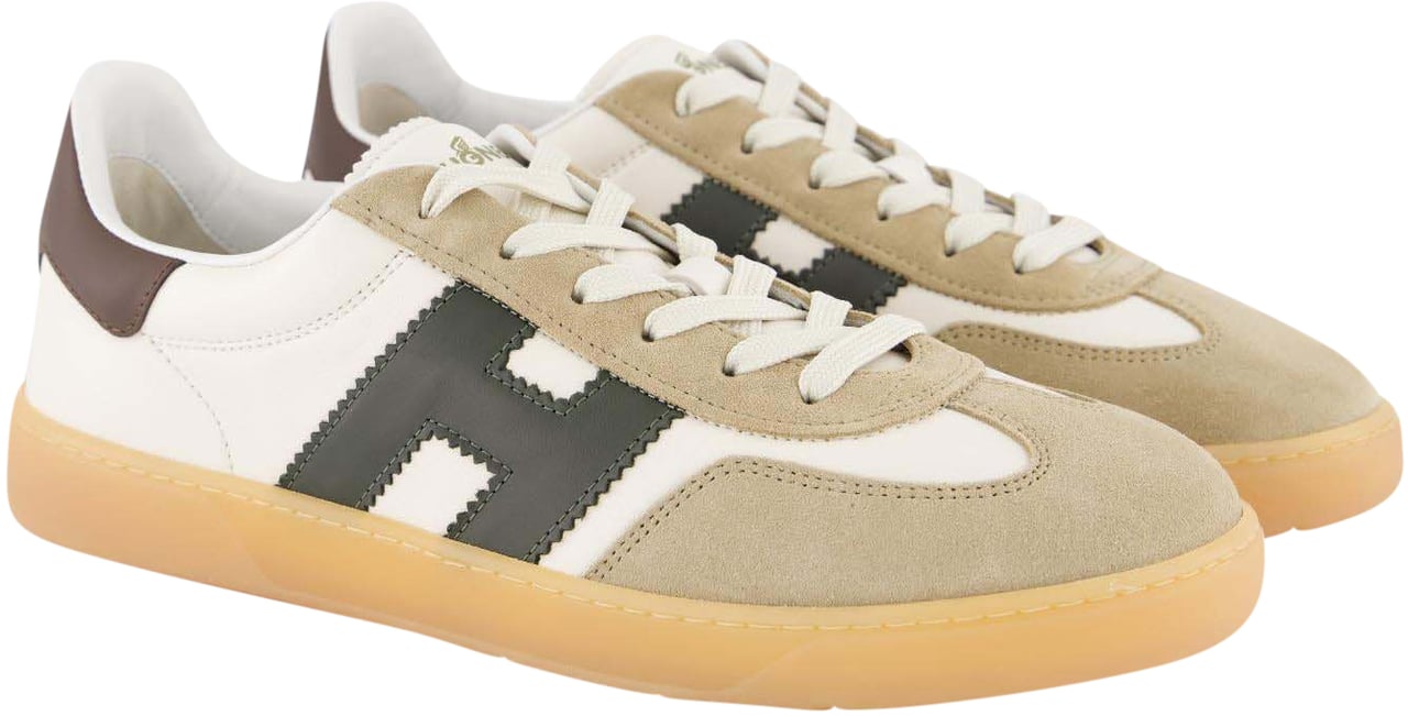 HOGAN Heren Cool Sneaker Wit/Beige Wit