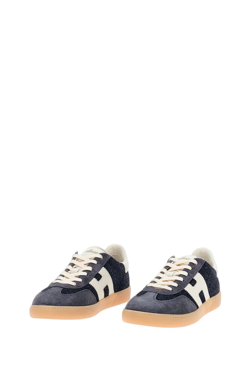 HOGAN Blue Suede Leather Cool Sneakers Blauw